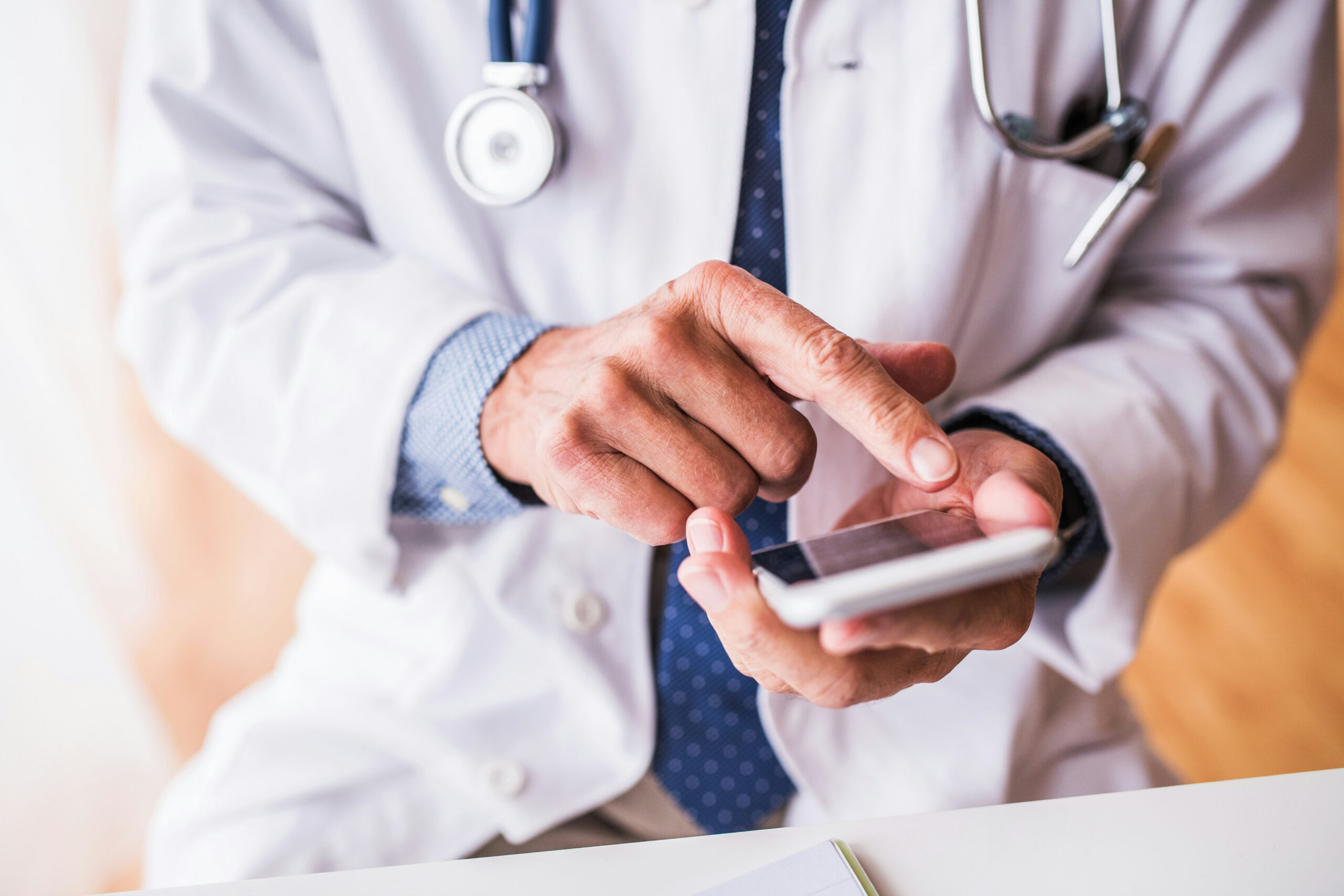 Healthcare professionals collaborating in a clinical setting