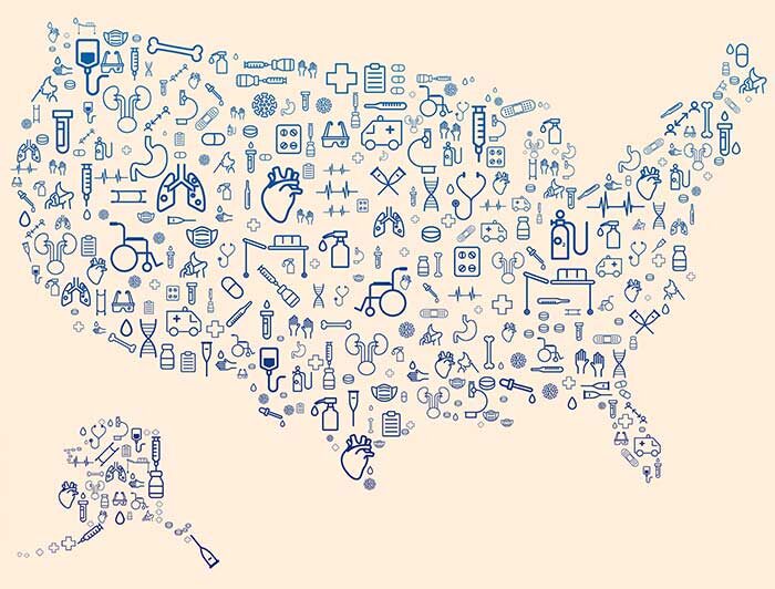Map of U.S.A.