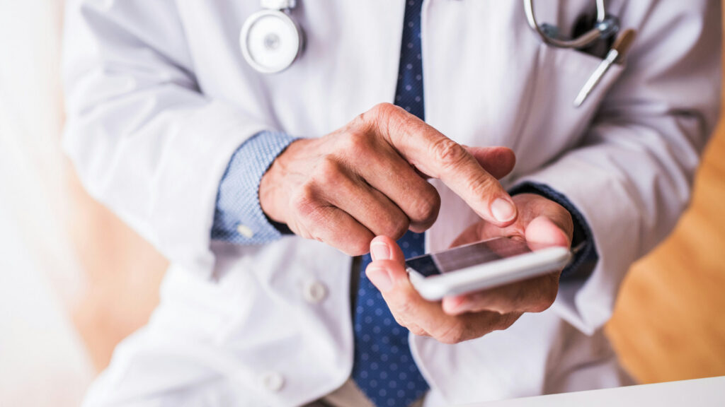 Healthcare professionals collaborating in a clinical setting